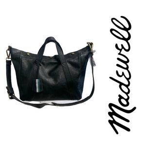 Madewell Stockholm Satchel Handbag Black NEW